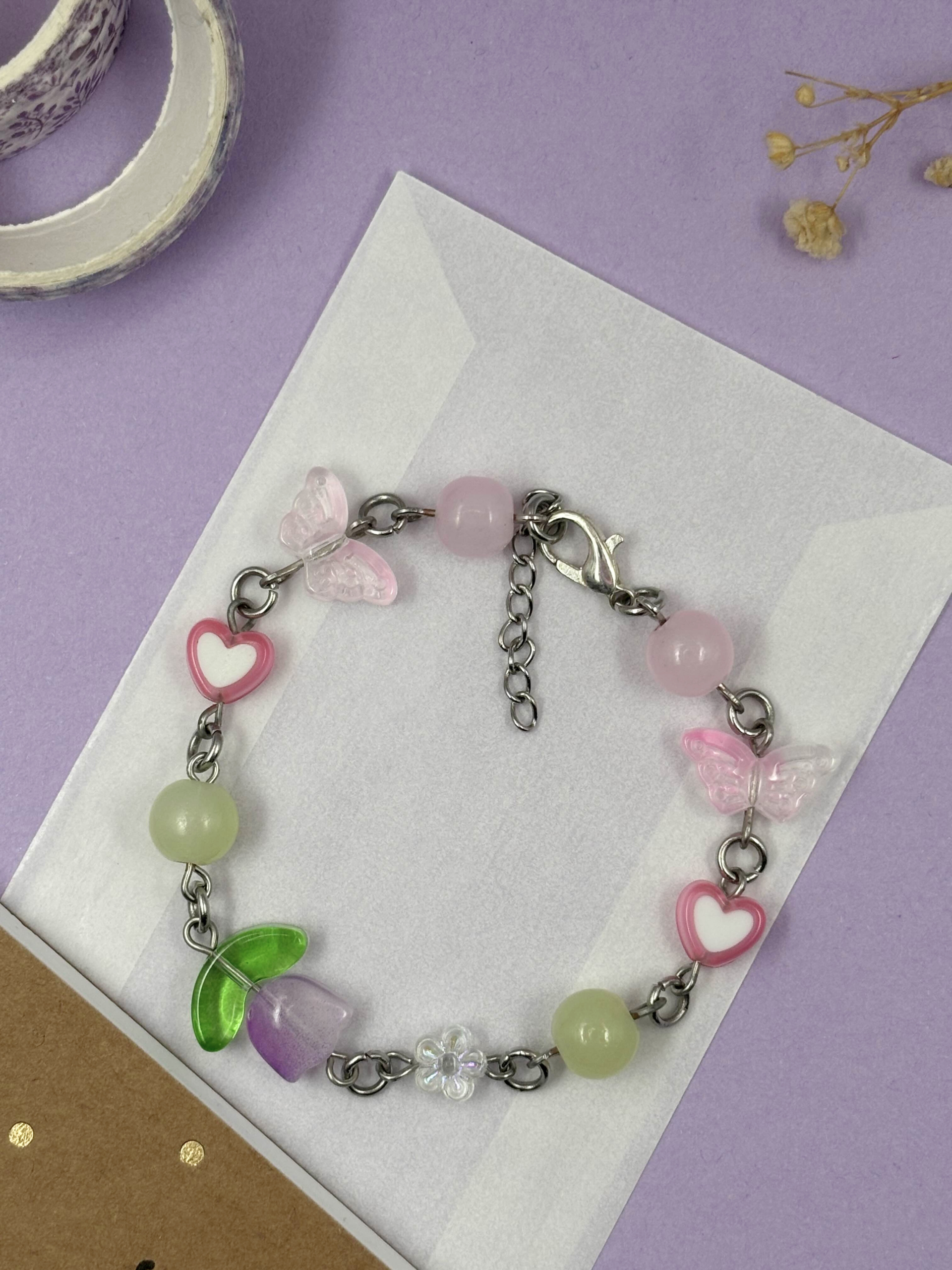 Flower And Butterfly Bracelet - Image 3