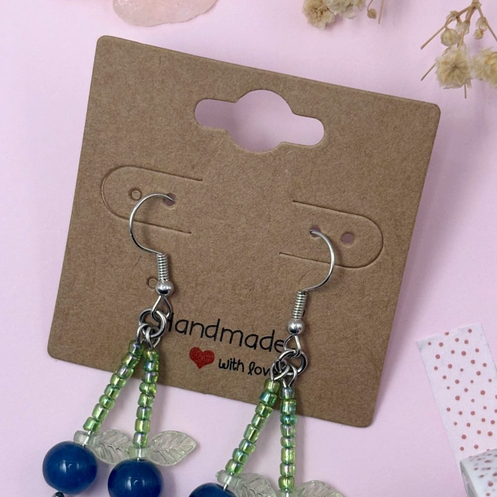 Blueberry Drop Earrings