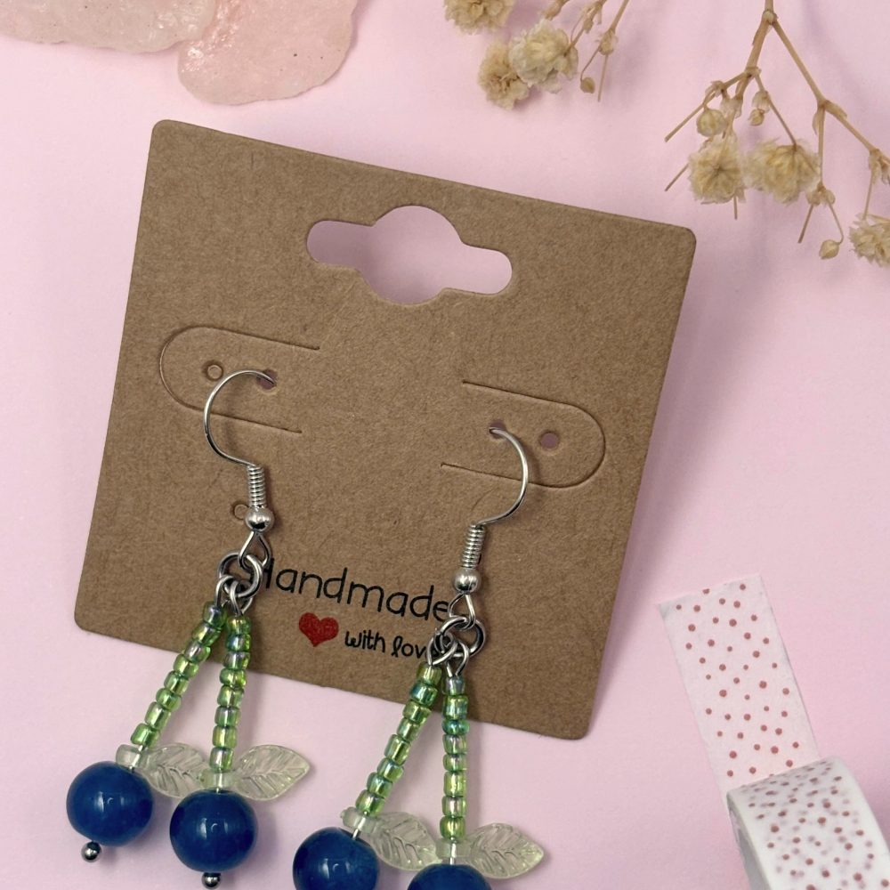 Blueberry Drop Earrings