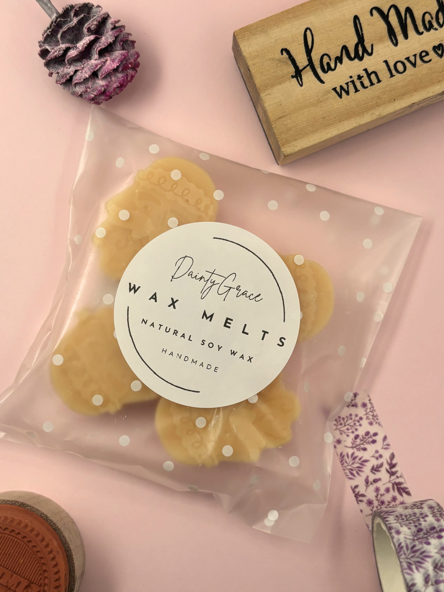 Jolly Gingerbread Mini Santa Wax Melts