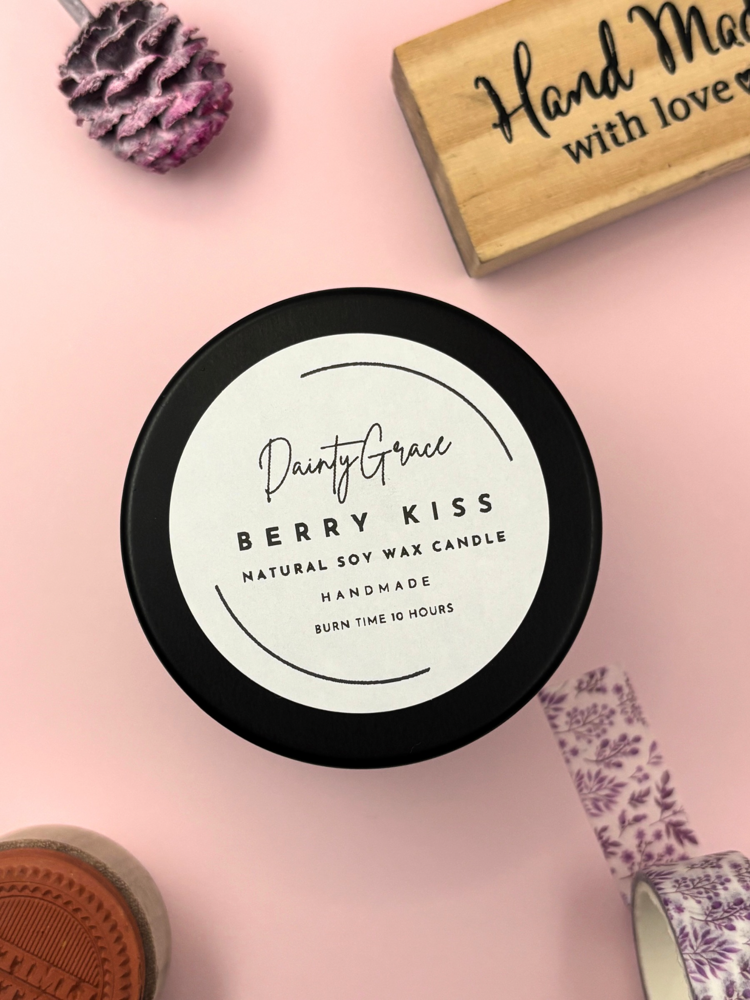 Berry Kiss Natural Soy Wax Candle