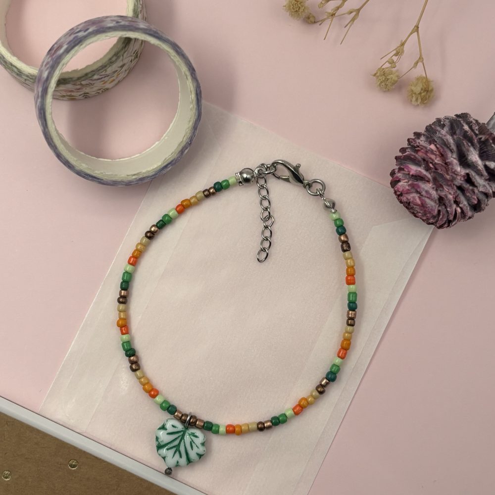 Christmas Inspired Seed Bead Bracelet