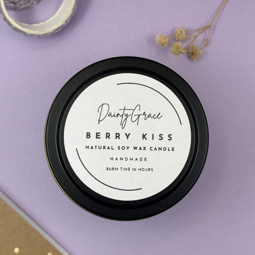 Berry Kiss Natural Soy Wax Candle