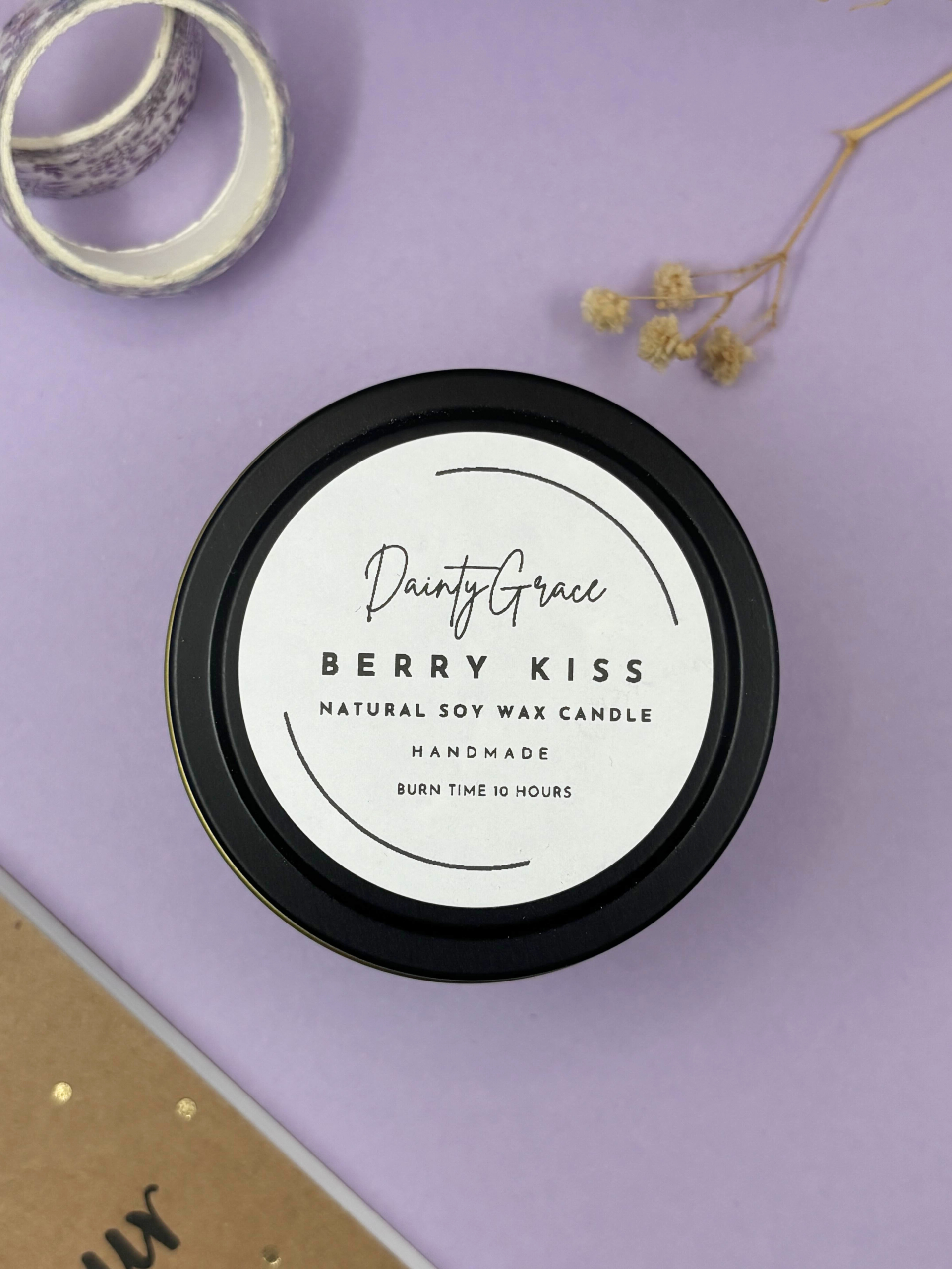 Berry Kiss Natural Soy Wax Candle