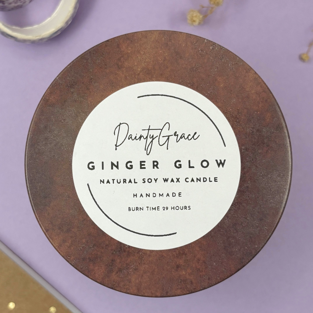 Ginger Glow Natural Soy Wax Candle