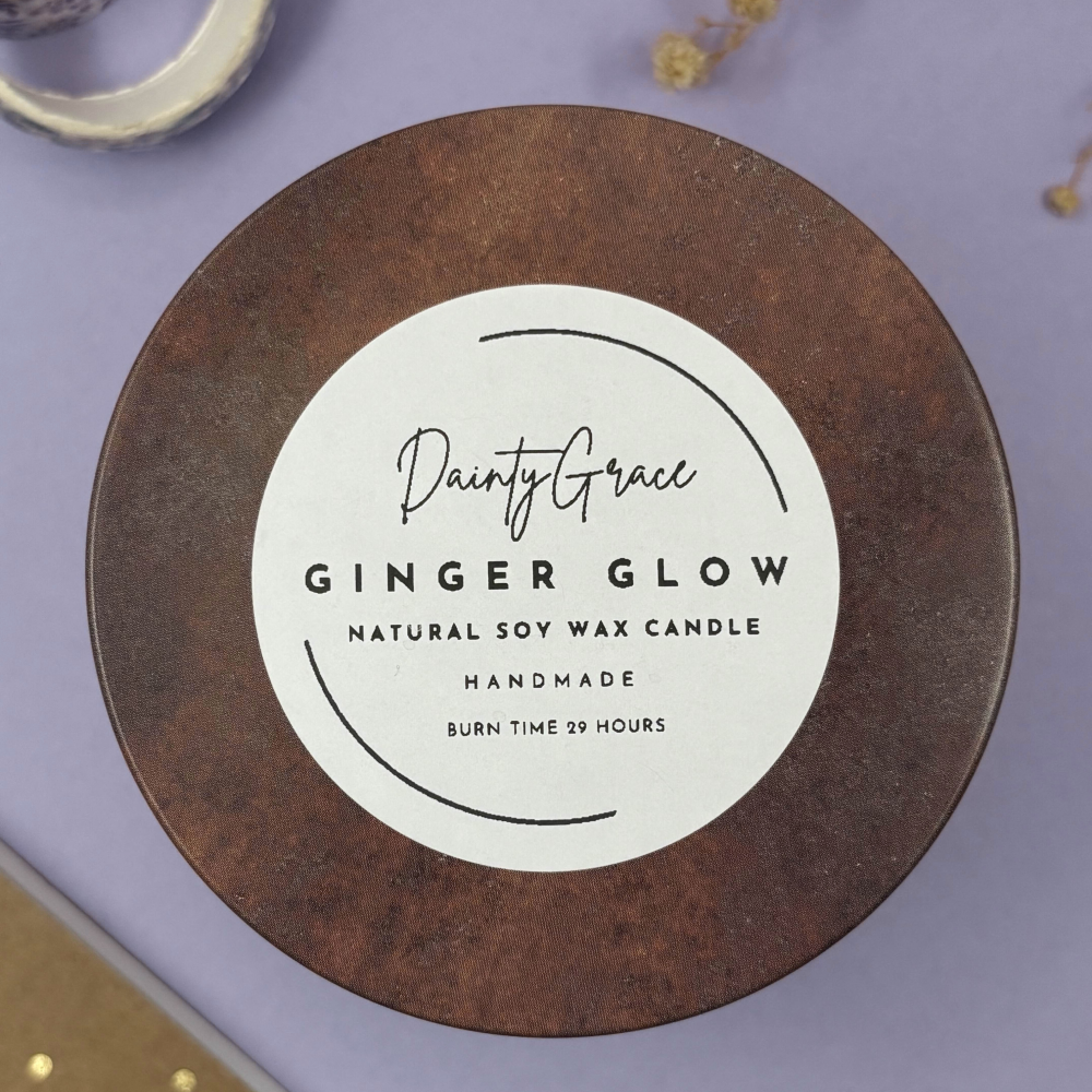 Ginger Glow Natural Soy Wax Candle