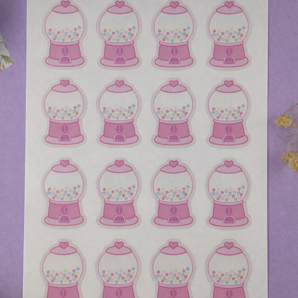 Glossy Vinyl Will You Be Mine? Sticker Sheet