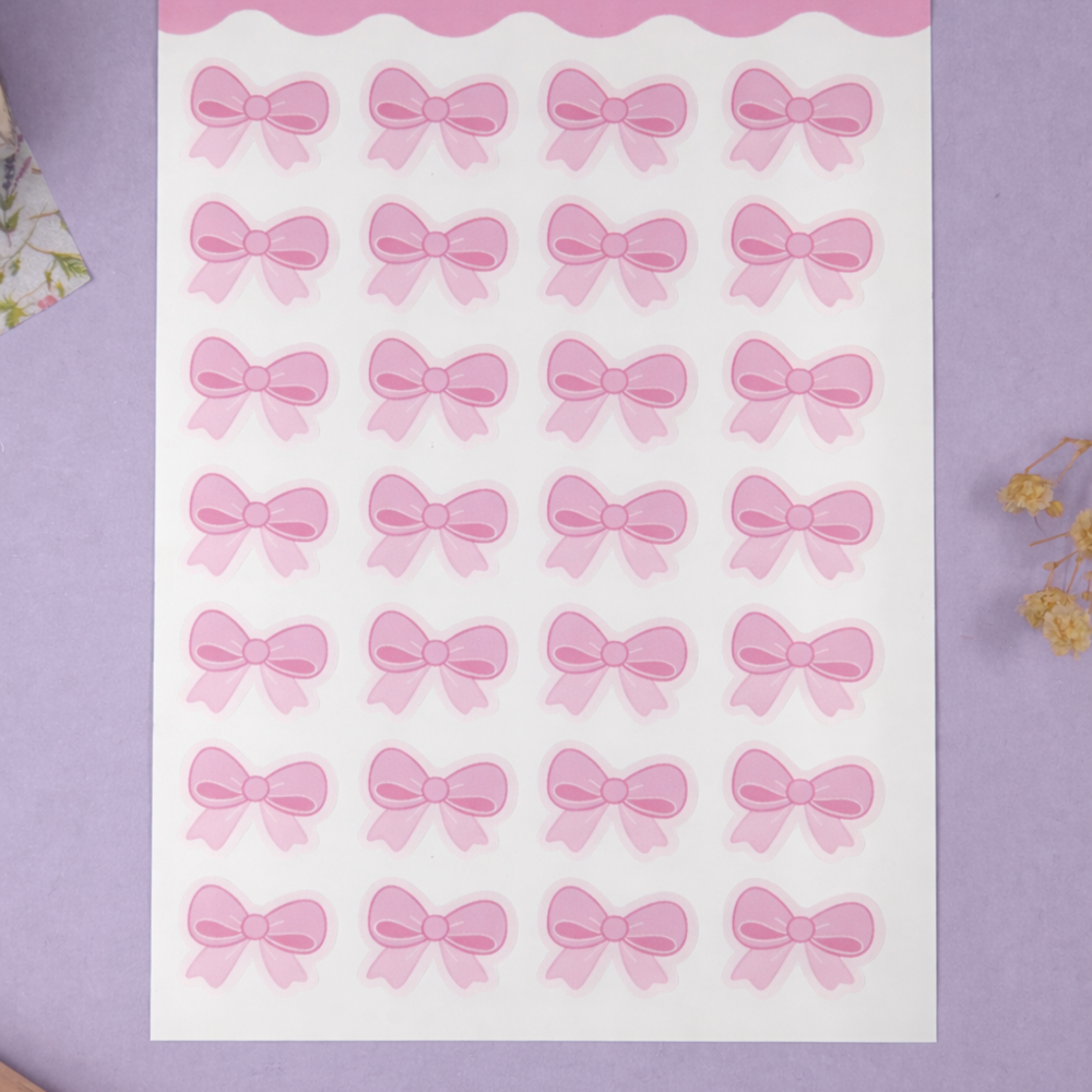 Glossy Vinyl Let's Tie The Knot Sticker Sheet