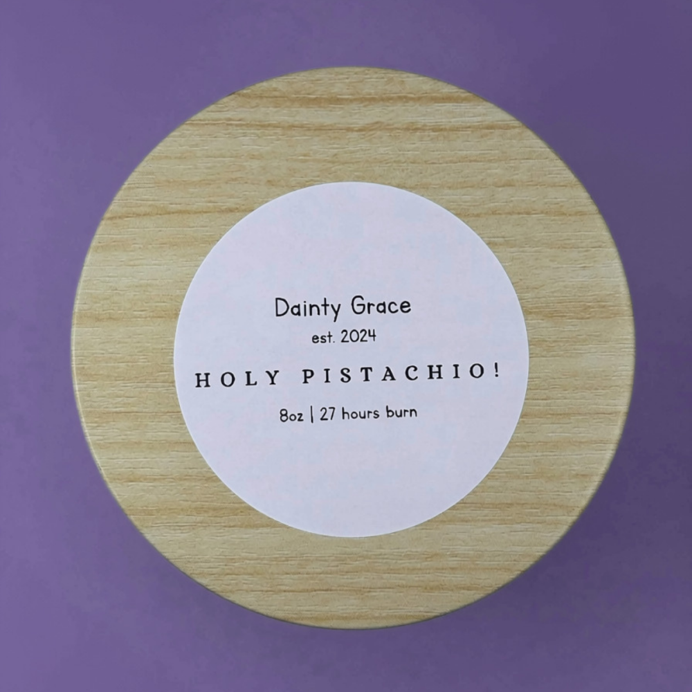 Holy Pistachio! Natural Soy Wax Candle