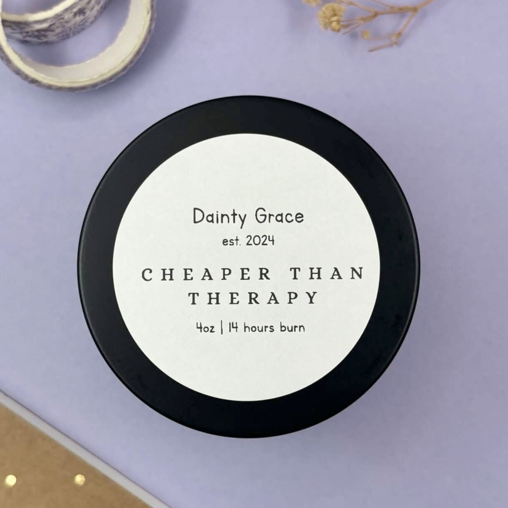 Cheaper Than Therapy Natural Soy Wax Candle
