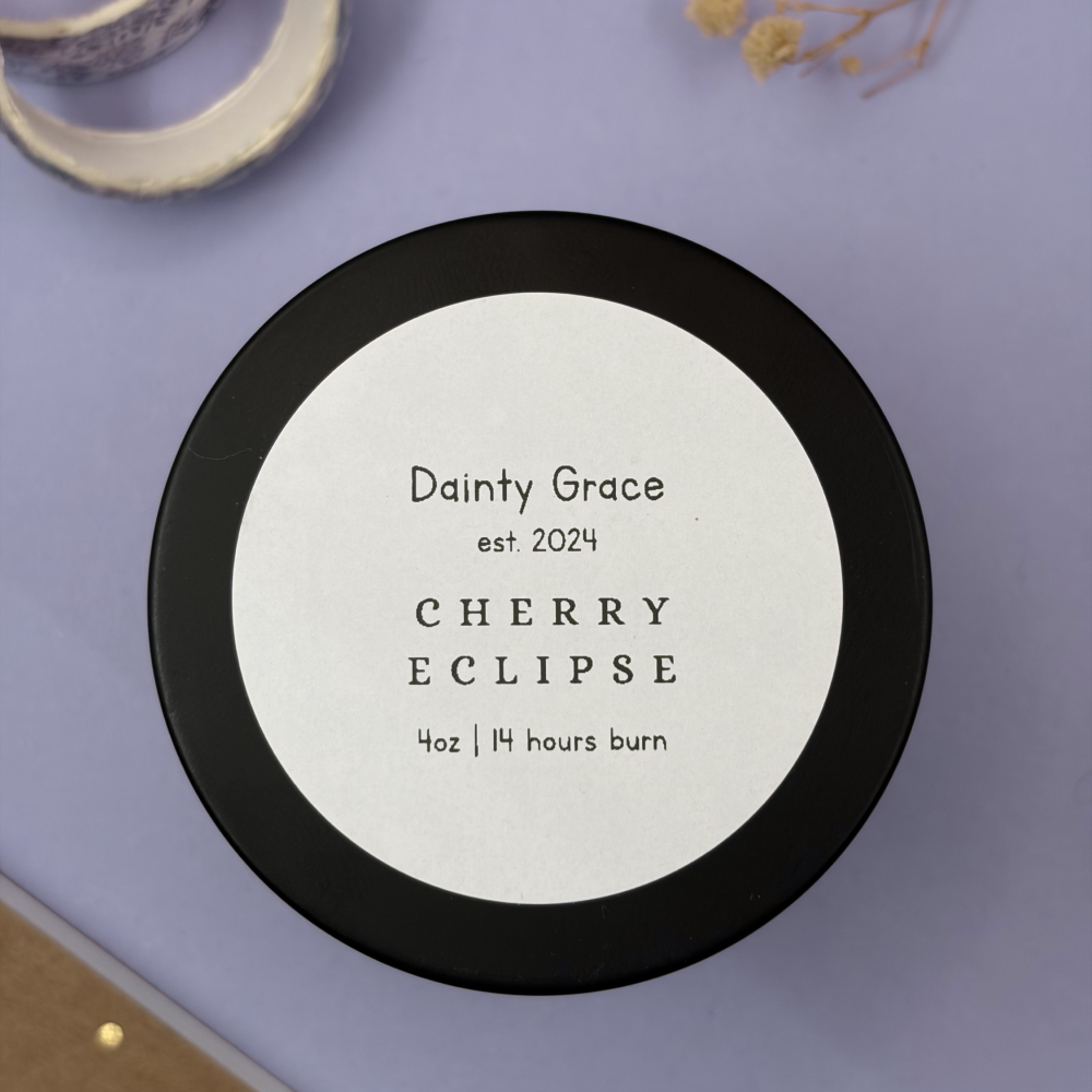 Cherry Eclipse Natural Soy Wax Candle