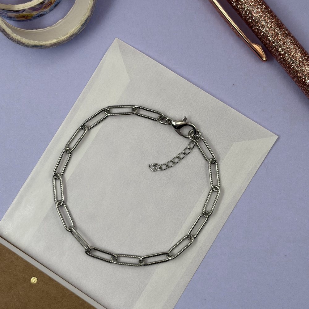 Stainless Steel Paperclip Bracelet