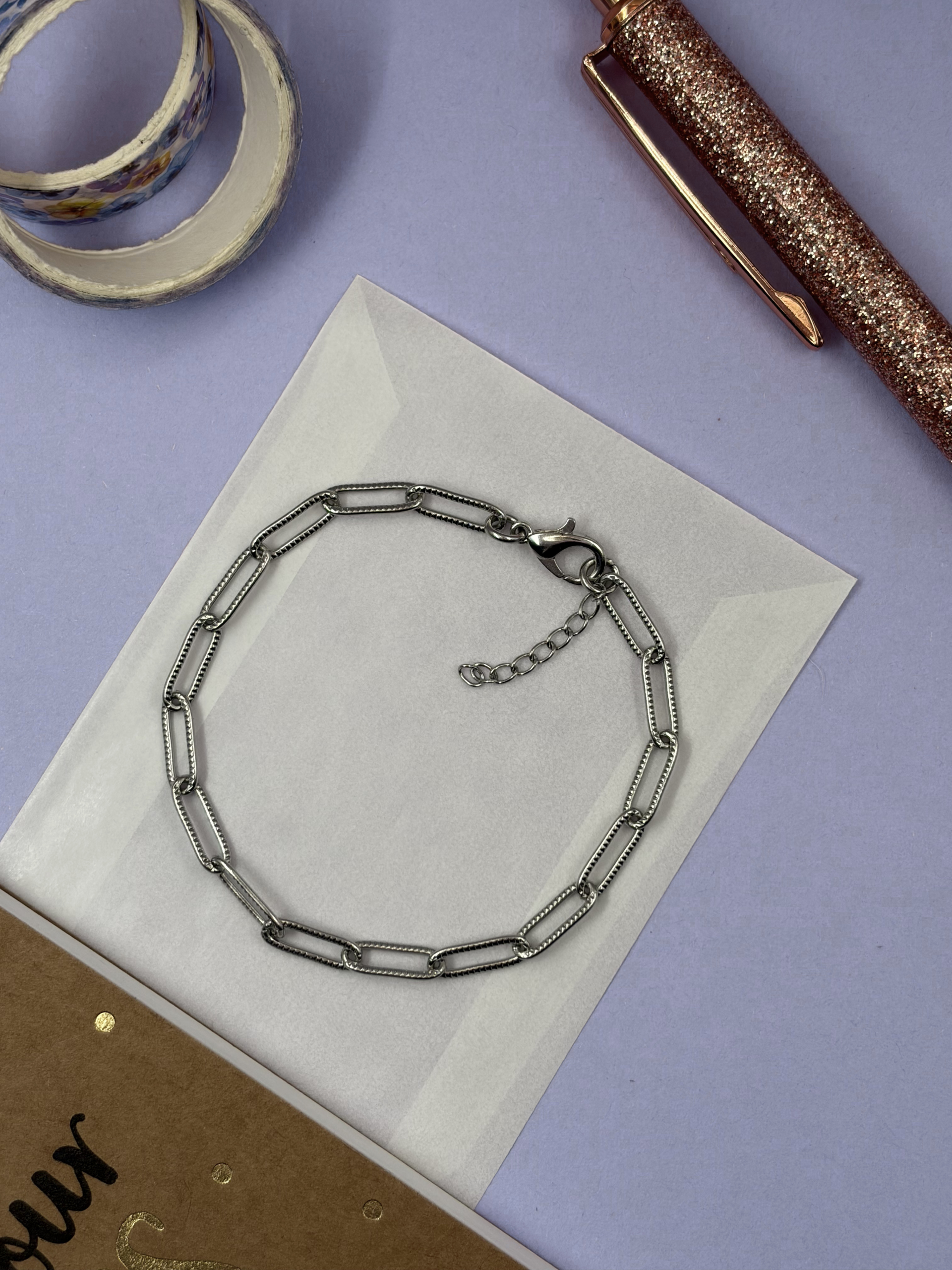 Stainless Steel Paperclip Bracelet