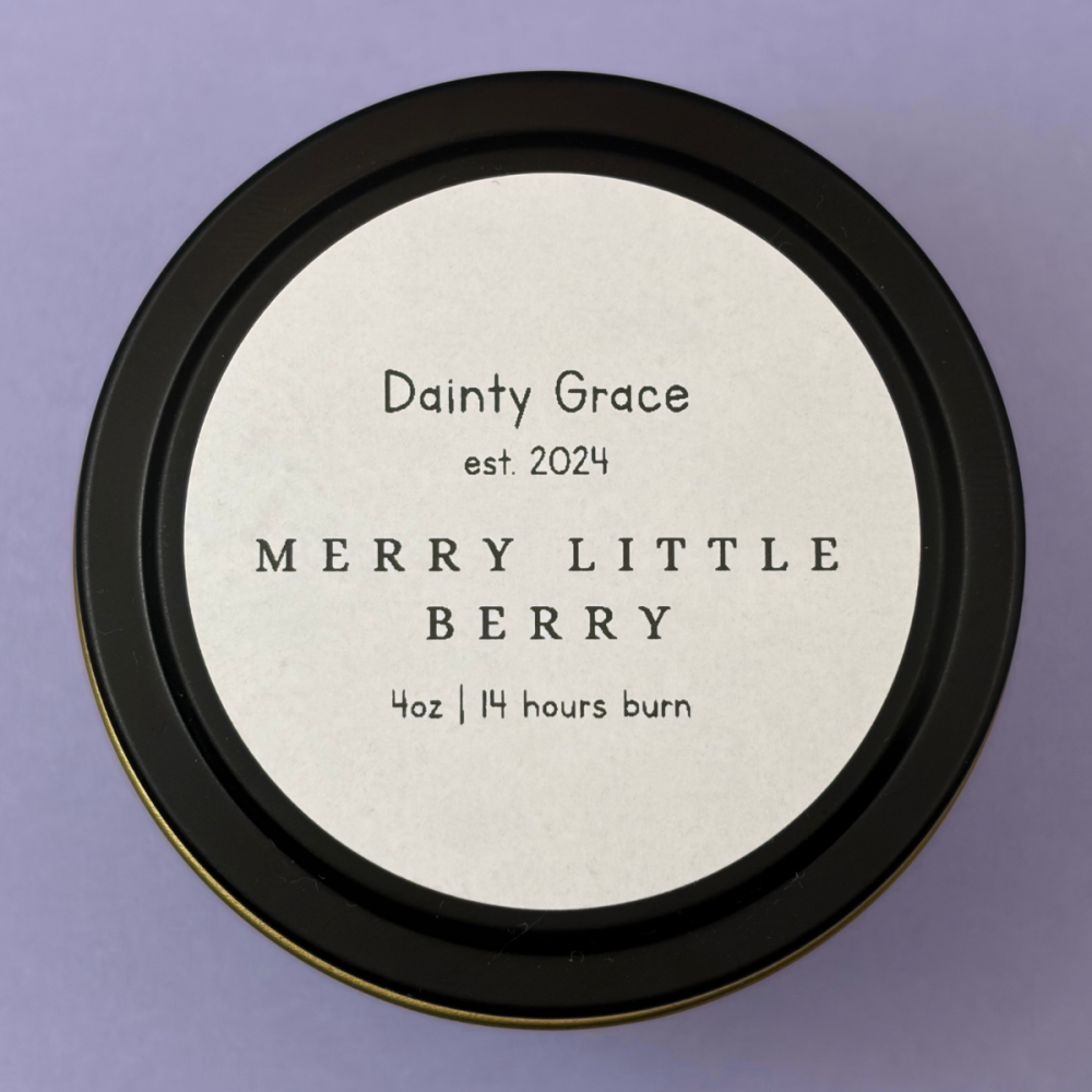 Merry Little Berry Natural Soy Wax Candle